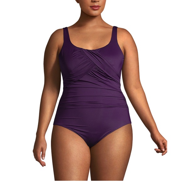 Lands' End Other - LANDS’ END Plus Size 18 SlenderSuit Carmela Tummy Control One Piece Swimsuit NWT
